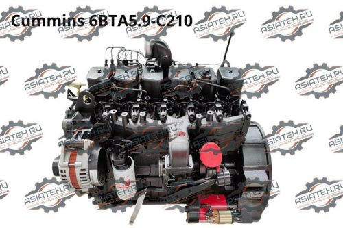 Двигатель Cummins 6BTA5.9-С210 (газовый)